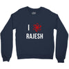 i heart rajesh Crewneck Sweatshirt