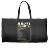 April Girl Facts Taurus Weekender Totes