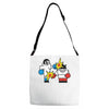 vector gamer boxing Adjustable Strap Totes