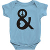 peace and love tshirt party heart tee no war stoner hippie sign ladies Baby Onesie