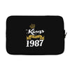kings are born in 1987 Laptop sleeve