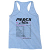 March Girl Facts Pisces Racerback Tank