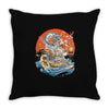 japanese world Throw Pillow