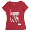 nerdy in a good way 2 Women's Triblend Scoop T-shirt
