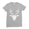 poly deer Ladies Fitted T-Shirt
