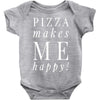 pizza makes me happy Baby Bodysuit
