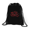 love red Drawstring Bags