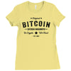 Bitcoin Satoshi Nakamoto In Crypto We Trust Ladies Fitted T-Shirt