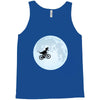 Biker Dinosaur - Dinosaur Riding A Bike To The Moon Tank Top