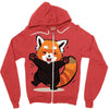 red fox Zipper Hoodie