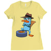 perry agent p Ladies Fitted T-Shirt