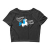 unicorns are just horny ponies Crop Top