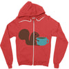 coffe squirrel Zipper Hoodie