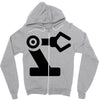 black robot Zipper Hoodie