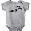 evolution of a biker dirt bike mx motocross t shirt men Baby Onesie