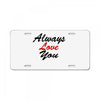 always License Plate