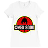 Over 9000 DBZ Vegeta Ladies Fitted T-Shirt