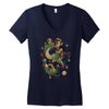 dragon freedom Women's V-Neck T-Shirt