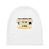 I Love Someone With Childhood Cancer To The Moon And Back To Infinity Baby Beanies