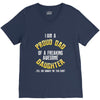 I'm A Proud Dad Of A Freaking Awesome daughter V-Neck Tee