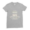premium vintage 1973 classic perfectly aged limited edition Ladies Fitted T-Shirt