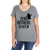 zero bothers given Ladies Curvy T-Shirt