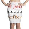 el jefe needs coffee Pencil Skirts