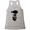 big fish little fish cardboard box   music t shirt Racerback Tank