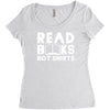 read books not shirts Women's Triblend Scoop T-shirt