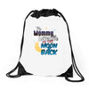 mommy  moon&amp;back Drawstring Bags
