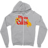 pizza and cats Zipper Hoodie