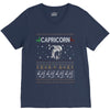 capricorn christmas ugly sweater V-Neck Tee