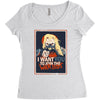 yo joe Women's Triblend Scoop T-shirt