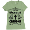 I Am One Blessed Grandma Ladies Fitted T-Shirt