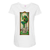 here lies shredder Maternity Scoop Neck T-shirt