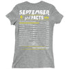 September Girl Facts Libra Ladies Fitted T-Shirt