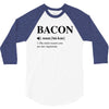 Bacon Noun 3/4 Sleeve Shirt