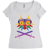 Majora Zelda Mask Women's Triblend Scoop T-shirt