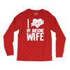 i love my awesome wife Long Sleeve Shirts