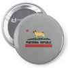 colifornia republic parody pugfornia republic Pin-back button