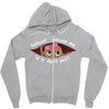 April Peeking Out Baby Girl Zipper Hoodie