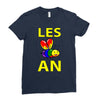gay pride parade lgbt lesbian gay bi trans queer pan light Ladies Fitted T-Shirt