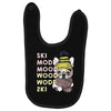 ski mood french bulldog Baby Bibs