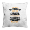 Super Cool Grandpa Of A Freaking Awesome Grandson Throw Pillow