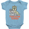 This Girl Loves Yorkshire Terriers Baby Onesie