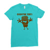 coffee yay Ladies Fitted T-Shirt