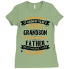 Super Cool Grandson Of A Freaking Awesome Father Ladies Fitted T-Shirt