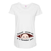 November Peeking Out Asian Baby Boy Maternity Scoop Neck T-shirt