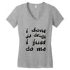 i don't do drugs tie dye Women's V-Neck T-Shirt