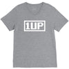 1 up funny video game V-Neck Tee